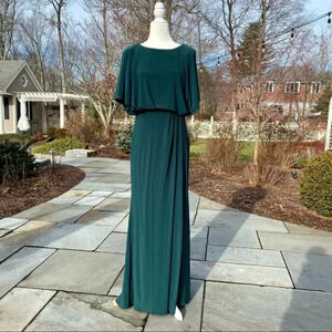 NWT BHLDN Anthropologie Lena Jersey Flutter Sleeve Maxi Dress MOB